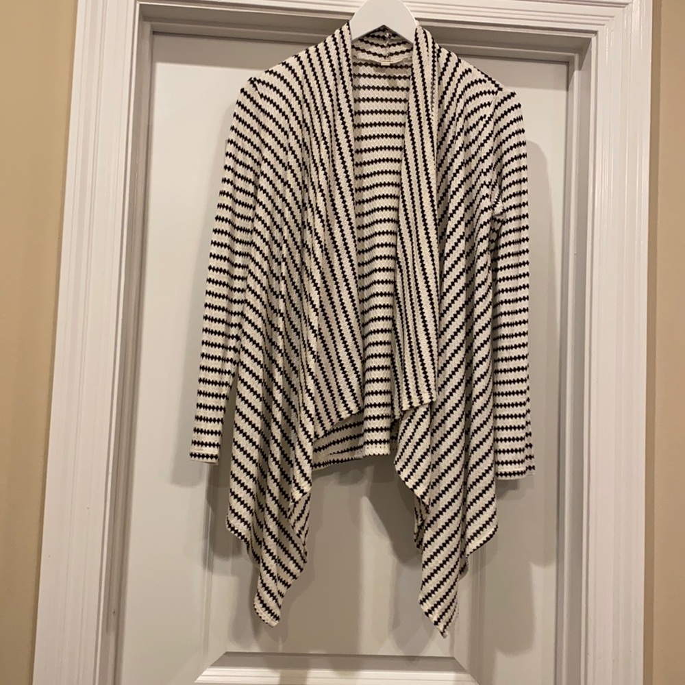 Black and white cardigan